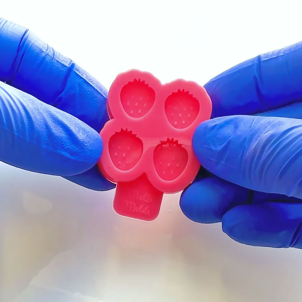 Miniature : Mini Strawberry Epoxy Resin Silicone Mould MelbMolds Melb Molds