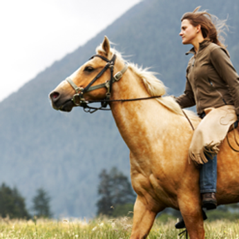 Woman on Galloping Horse