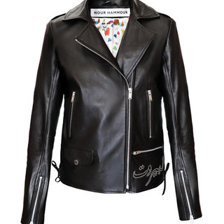 Nour Hammour leather jacket