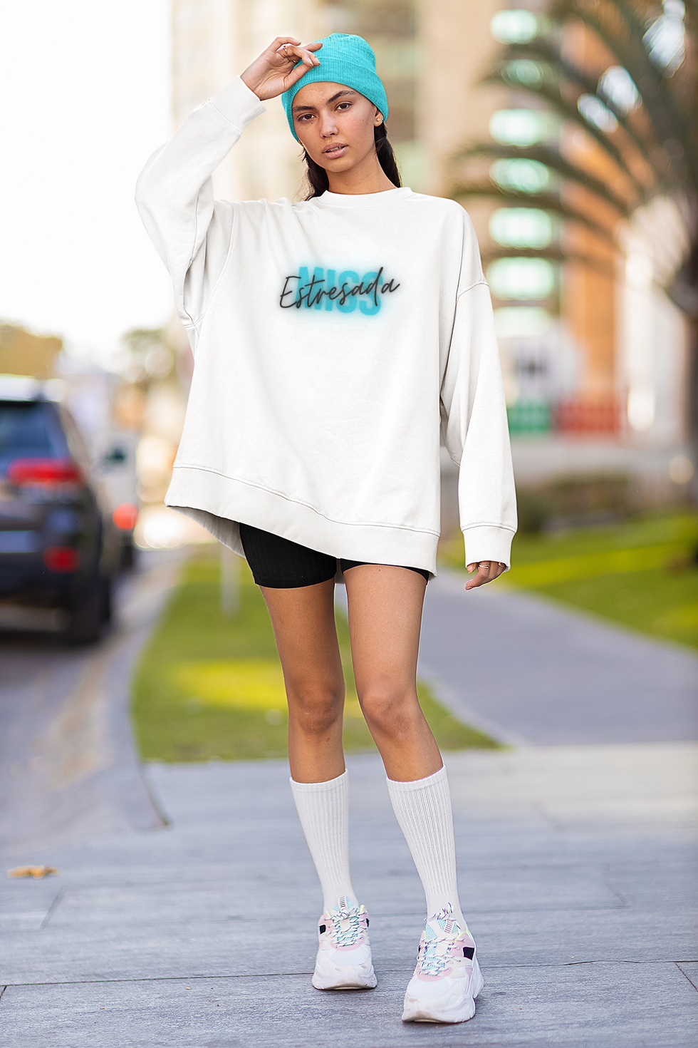 Miniatura: Miss Estresada. Sweater cuello redondo