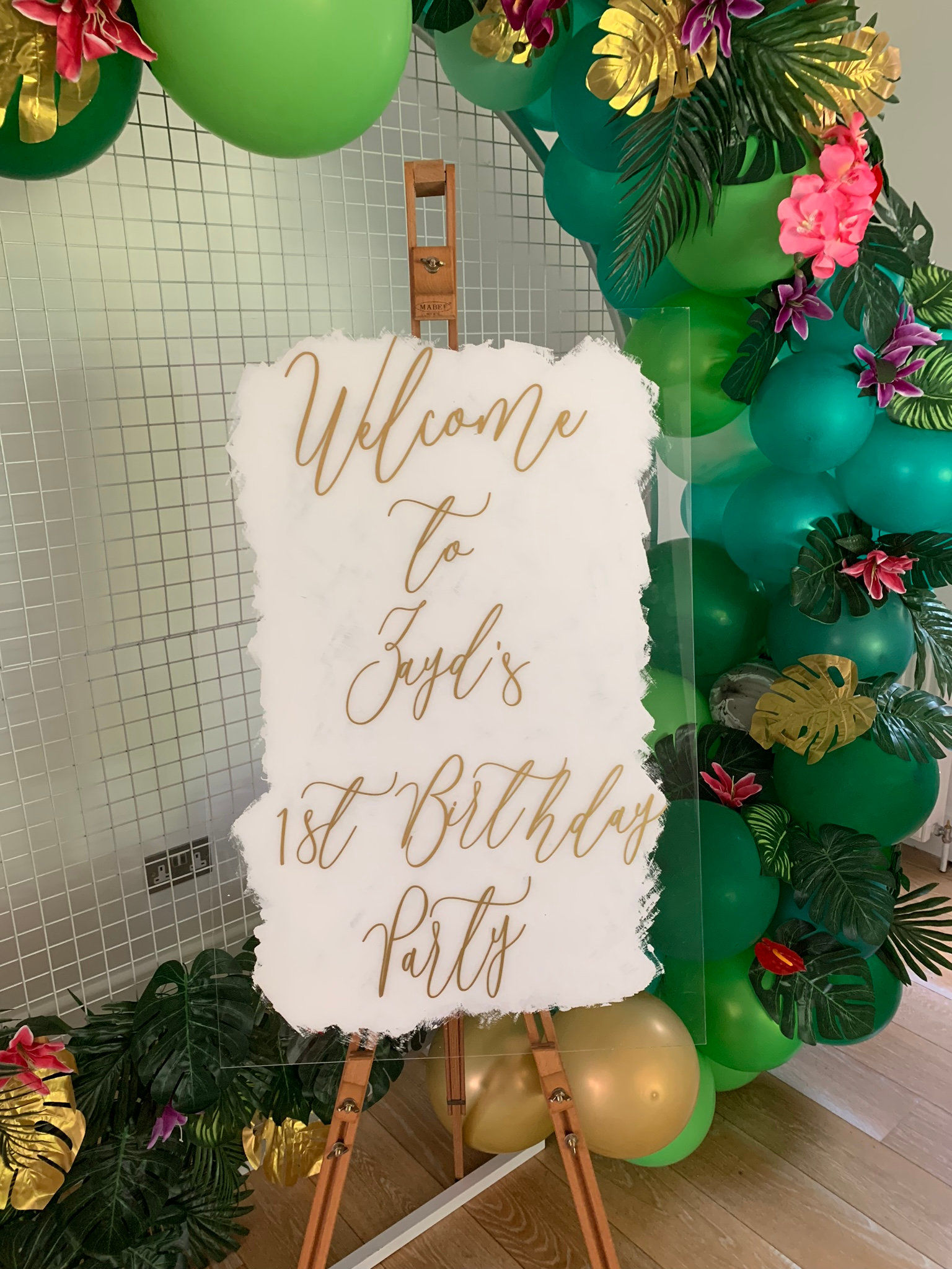 Póster transparente mediano