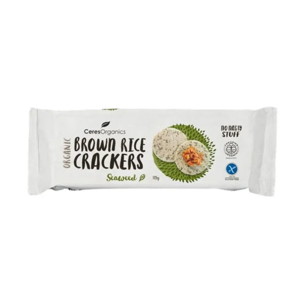 Brown Rice Seaweed Crackers