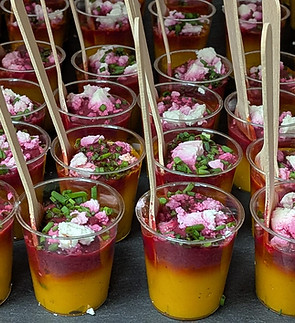 Buffet cocktail verrines