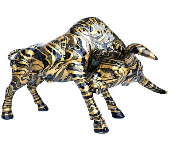 BLOWN AWAY BULL - BLACK & GOLD