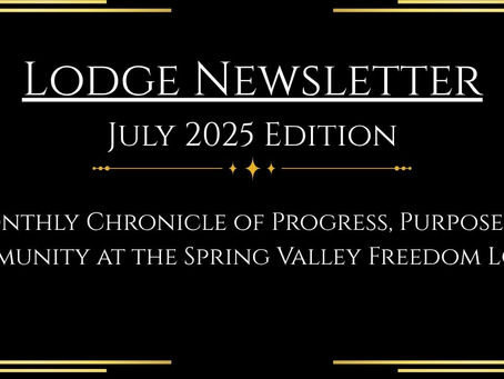 THE LODGE NEWSLETTER