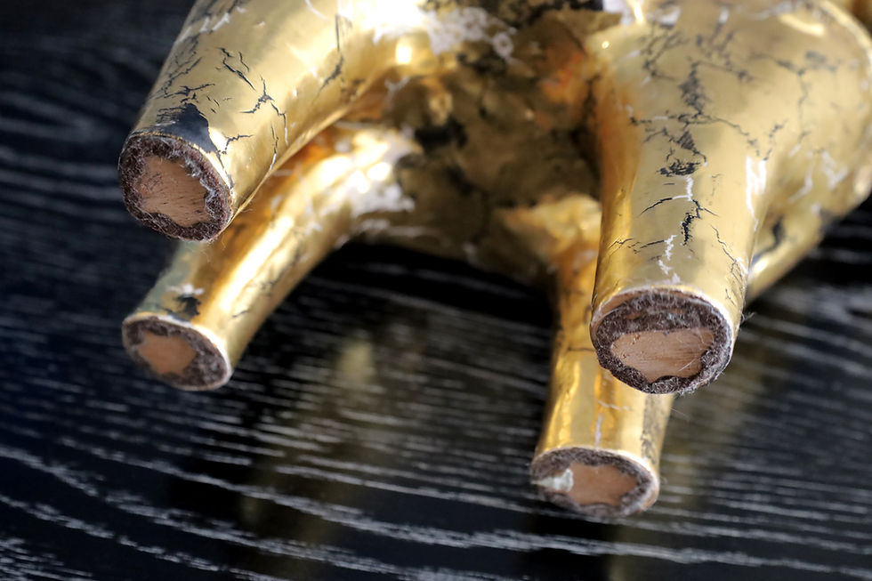 Thumbnail: Early Production Bitossi 24k Broken Gold Horse, Italy 1950s