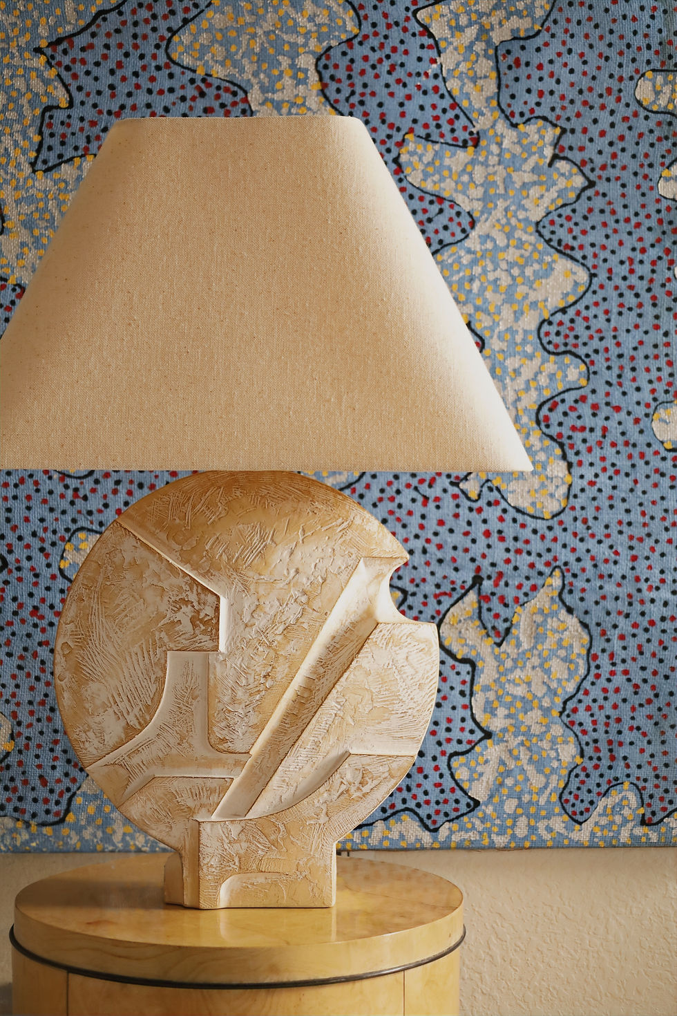 Thumbnail: Pair of Sculptural Plaster Table Lamps by Casual Lamps of California