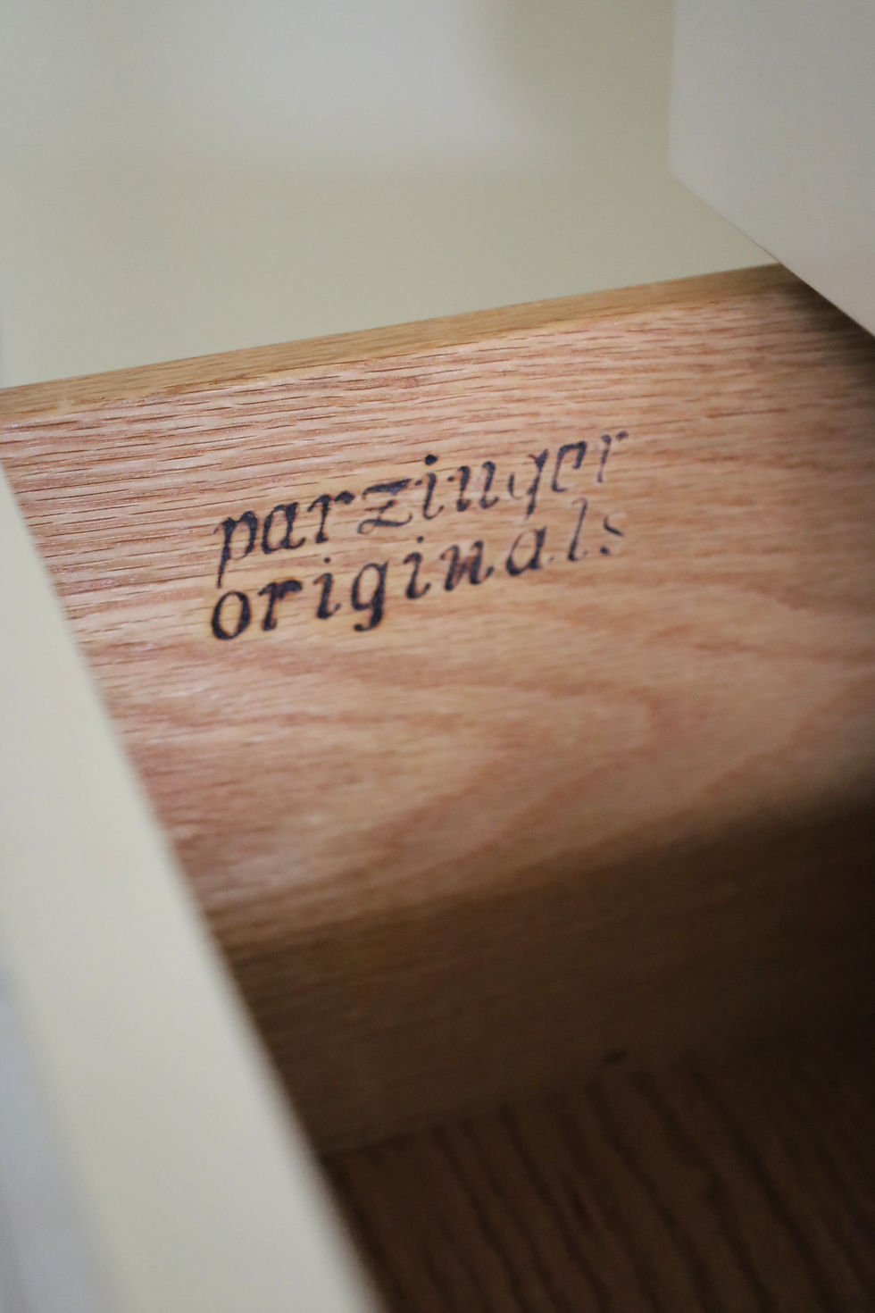Thumbnail: Exceptional Mahogany + Ivory Lacquer Brass Accented Armoire by Tommi Parzinger