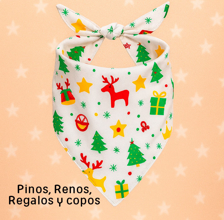 Miniatura: Bandana Navideña para perros y gatos - Azul y Amarillo