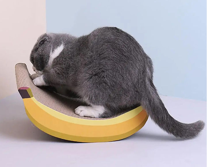 Miniatura: Cartón Rascador para gatos - Banana