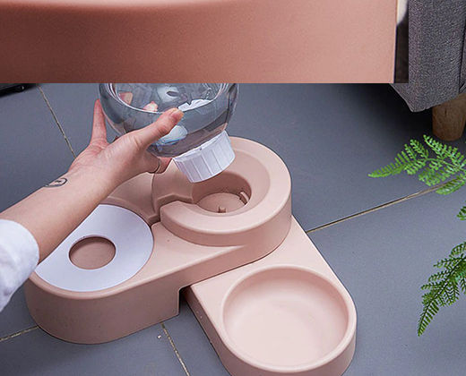 Miniatura: Plato Doble - Comedero con bebedero dispensador 1.8 Litros