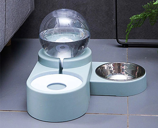 Miniatura: Plato Doble - Comedero con bebedero dispensador 1.8 Litros