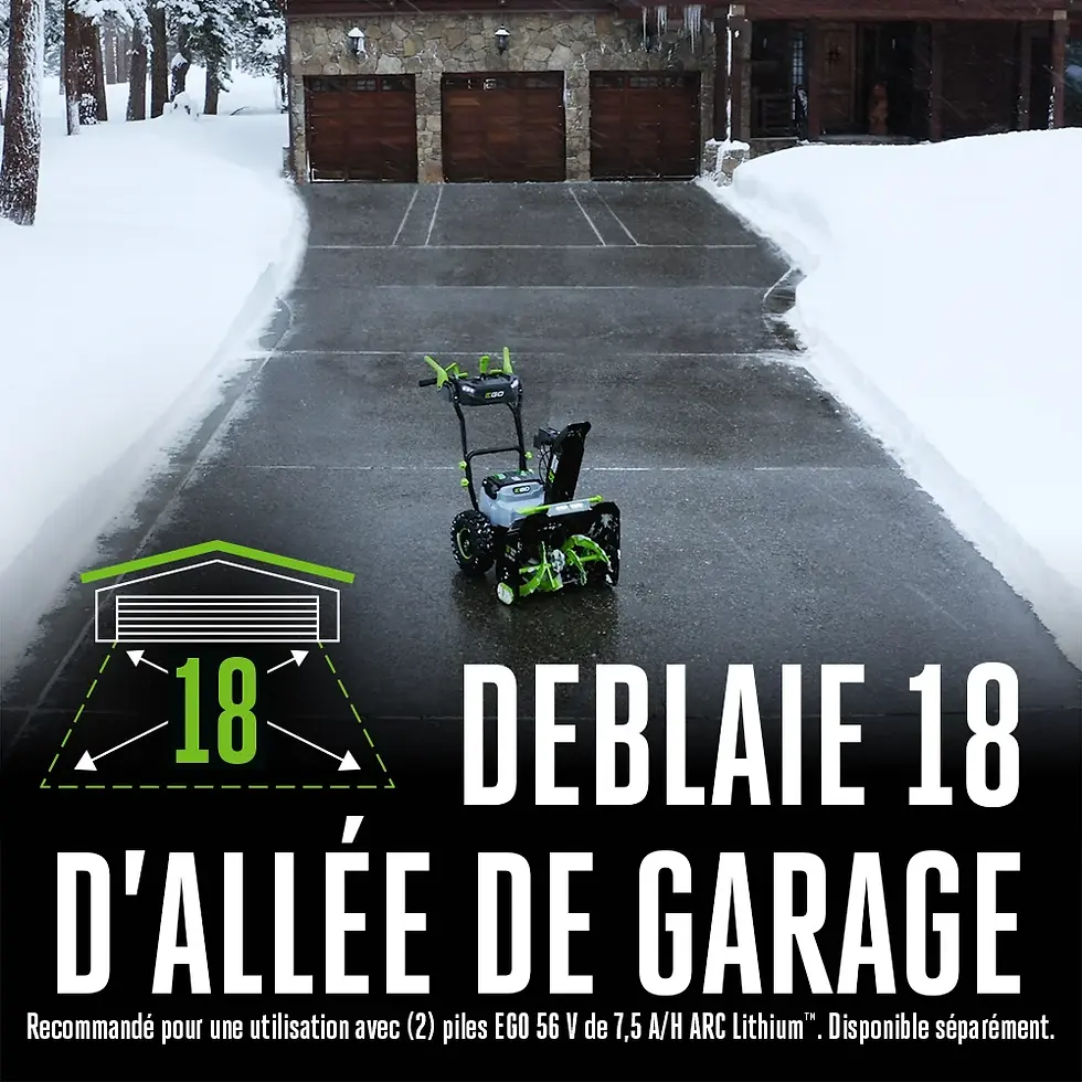 Miniature : EGO Power+ Souffleuse 24'' (2 X G3 7.5Ah + Charg. Double 560W) SNT2405