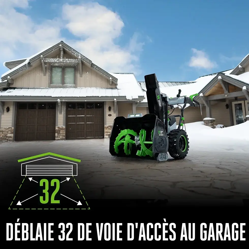 Miniature : EGO Power+ Souffleuse 28'' ( 2 X G3 12Ah + Charg. Double 560W) SNT2807