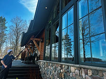 Exterior Window Cleaning done on a Tower, MN home