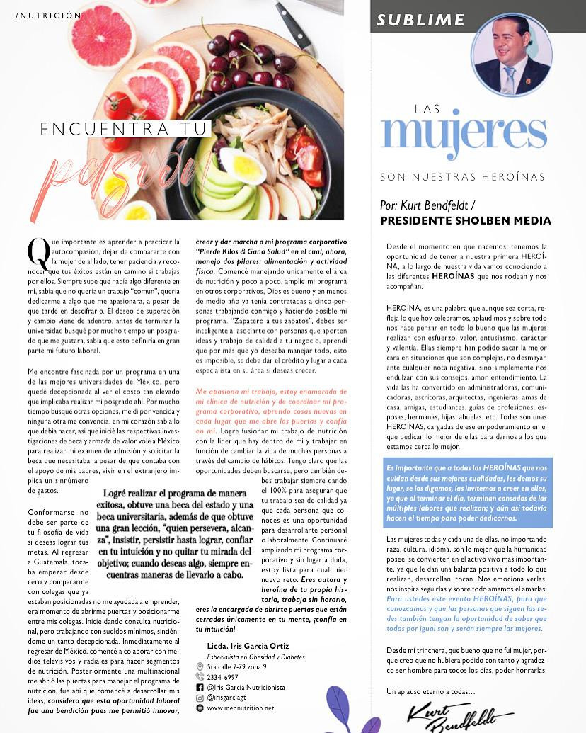 Historia de emprendimiento en nutricion