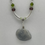 Thumbnail: Gray Sea Shell Chain Necklace with Beads