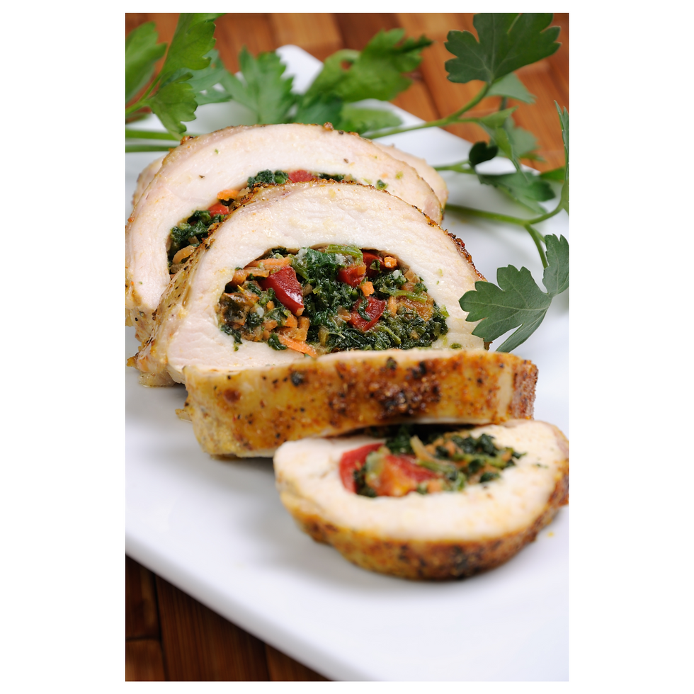 SUNDRIED TOMATO & ASIAGO STUFFED CHICKEN BREAST