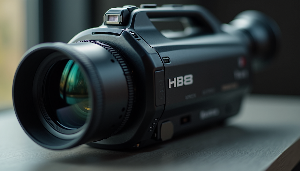A Hi8 Camcorder highlighting its advanced features