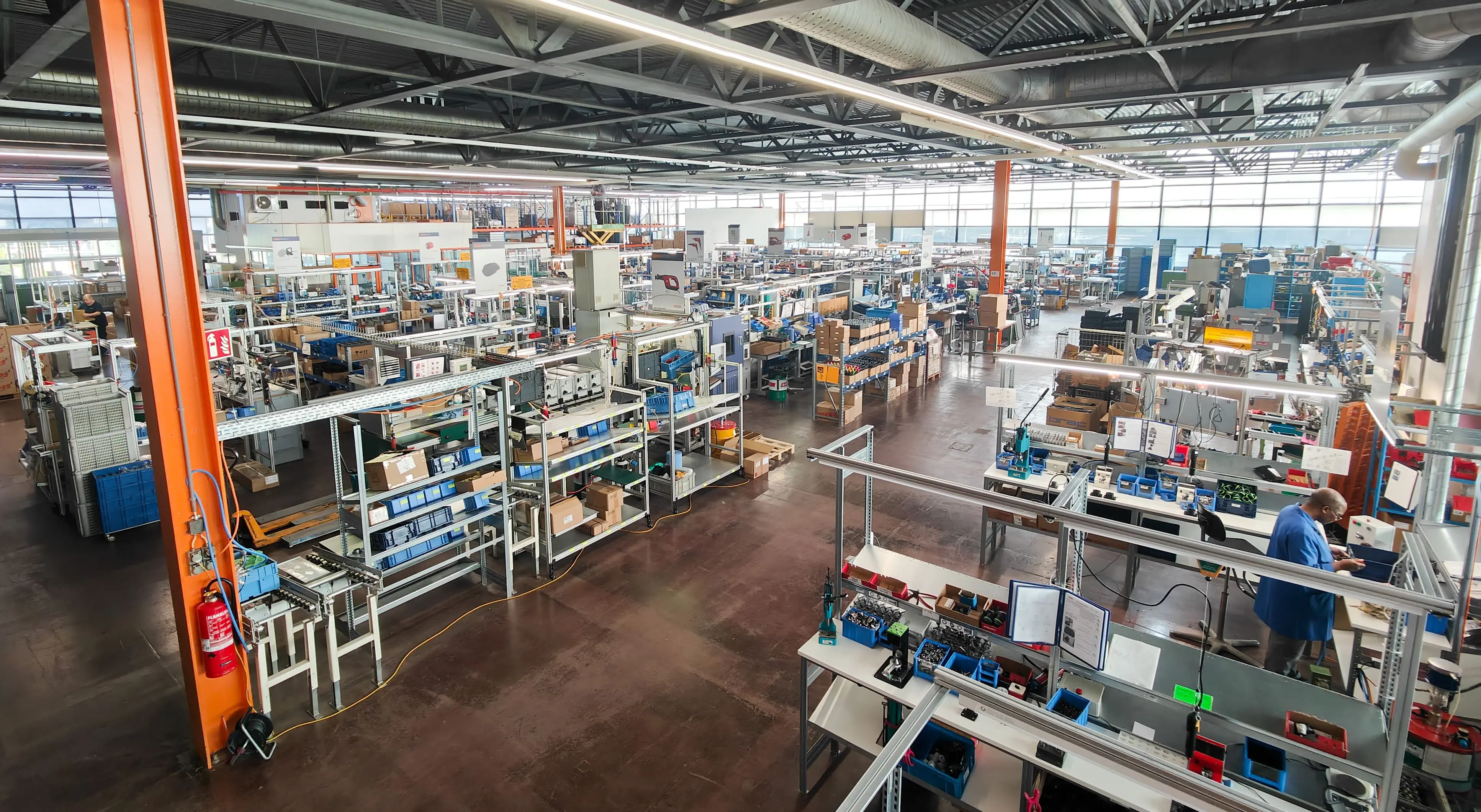 Overview of production buildings in Wattwil, Switzerland