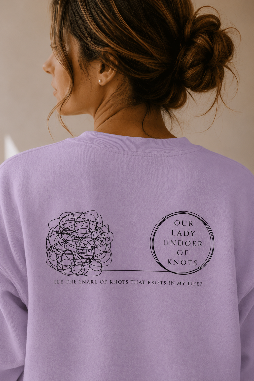 Our Lady Undoer of Knots Crewneck