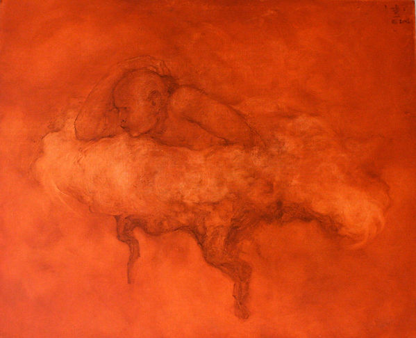 la naissance de la chaise L 100x81 oil canevas.jpg
