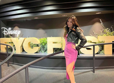Actress at a Disney premier 