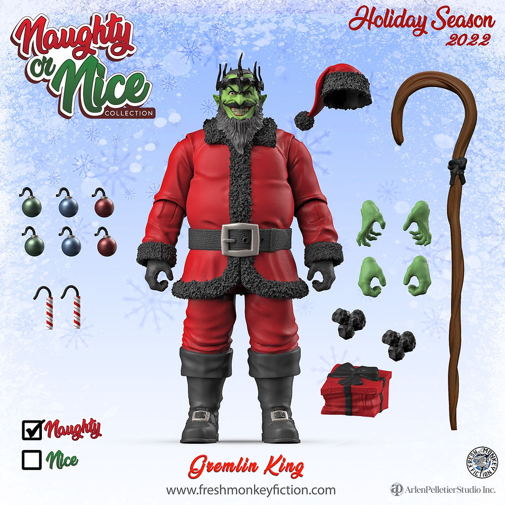   Christmas Morn フィギュリン Naughty or Nice Collection - Gremlin King | freshmonkeyfiction