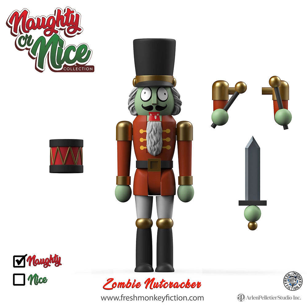 Naughty or Nice Collection - Zombie Nutcracker | freshmonkeyfiction