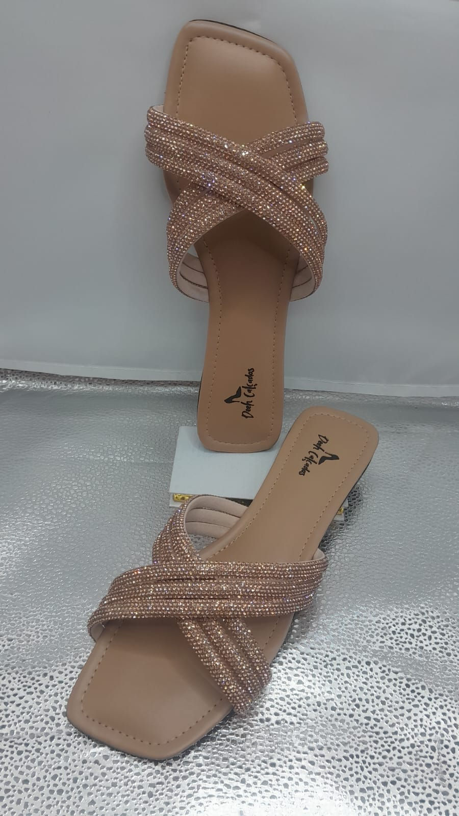 Rasteiras Luxo  Strass