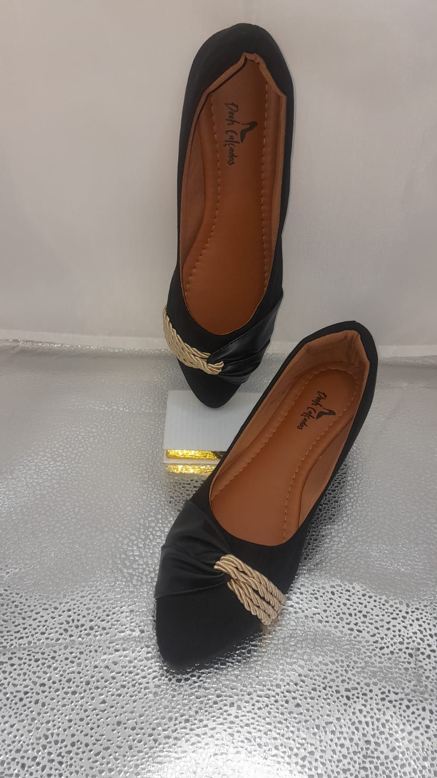 Sapatilha Cordão Cor Preta