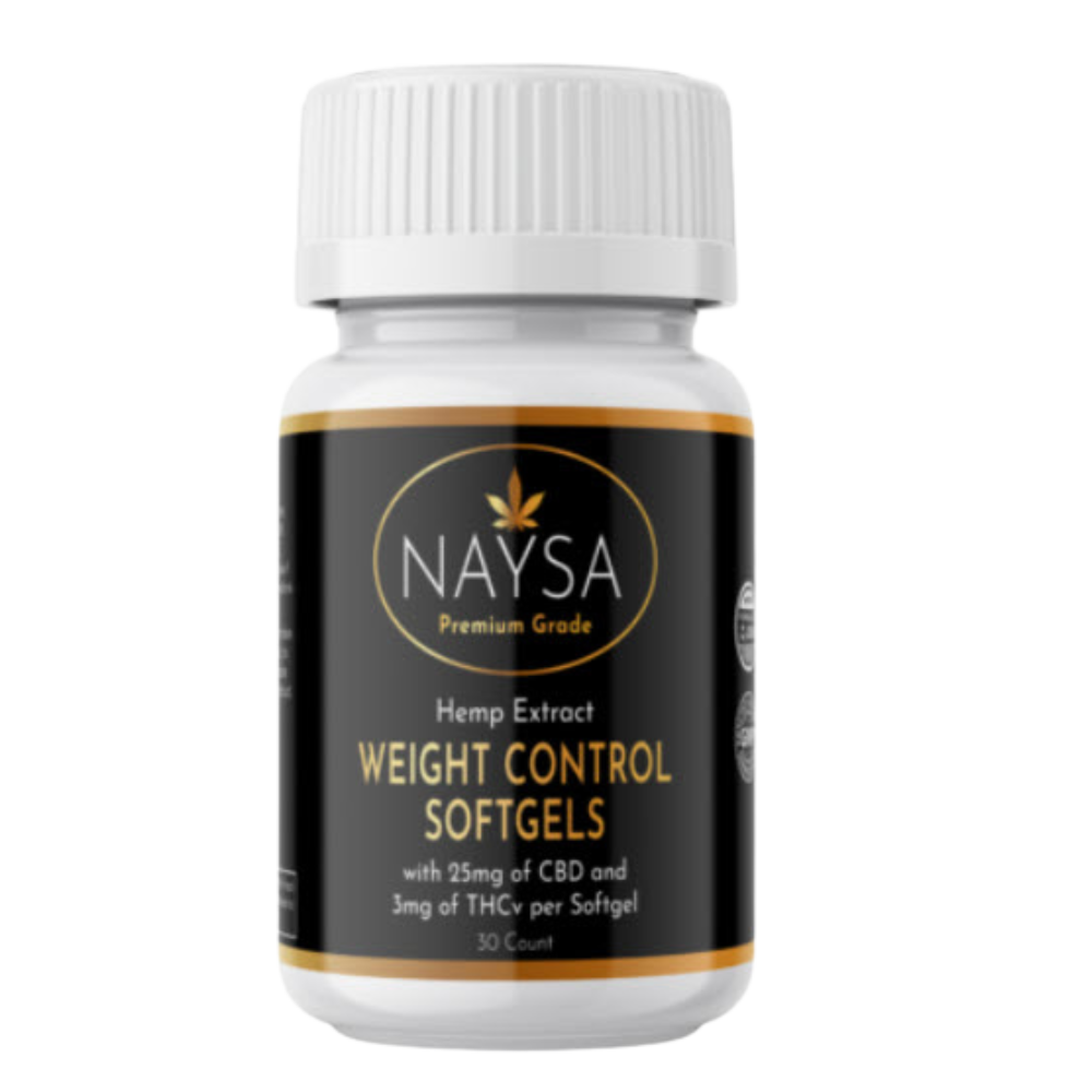 Weight Control Softgels with 25mg CBD & 3mg THCv