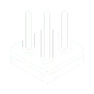 Ikona białej wtyczki z trzema bolcami na czarnym tle. Imvertex.