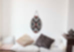 Bouclier décoratif avec motifs géométriques
