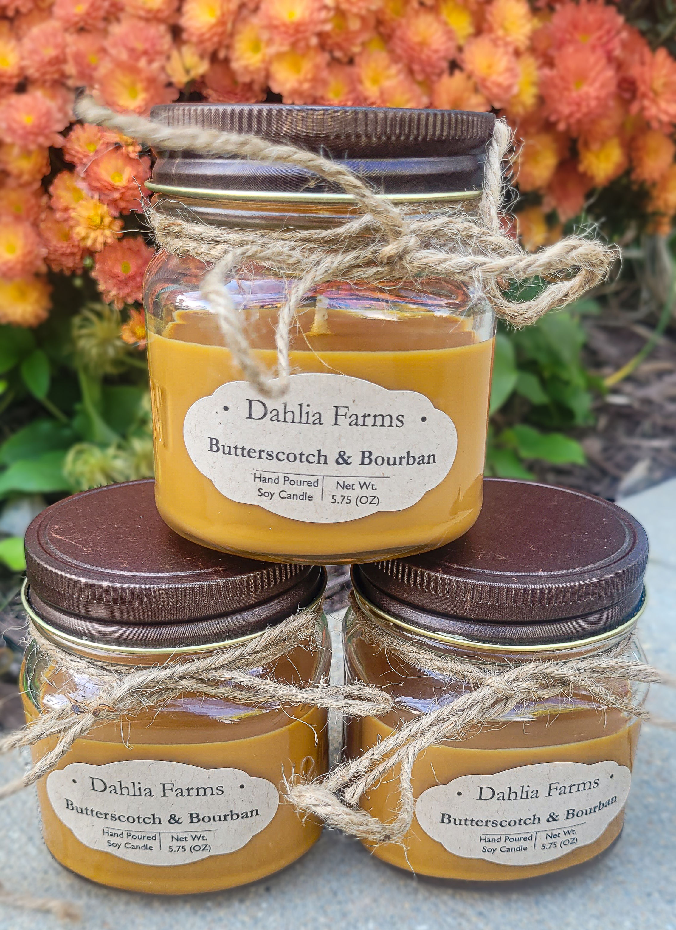 Butterscotch & Bourbon 5.75oz Soy Candle
