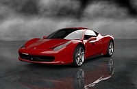 Ferrari 458, voiture de luxe, voiture, location, location voiture, location voiture Paris, Champs Elysées