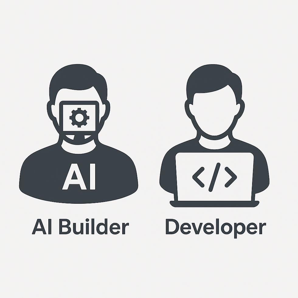 AI Builder vs Developer for Marketplace Studio