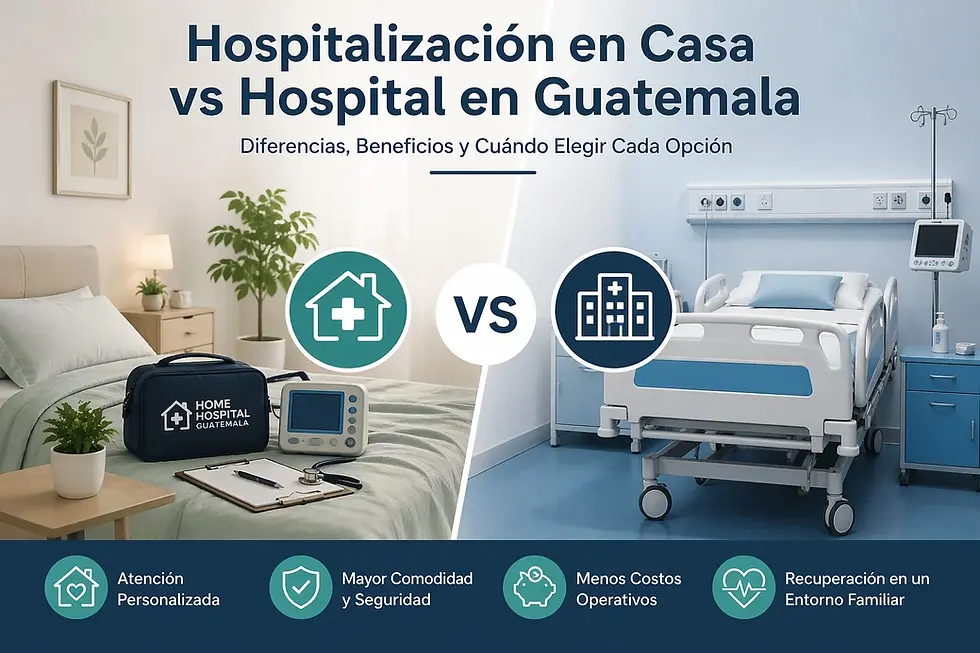 Hospitalización en casa vs hospital en Guatemala