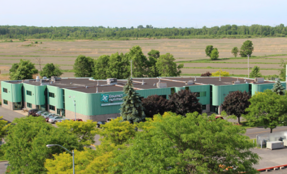 Bâtiment extérieur de Gourmet Nutrition à Ste-Julie, Québec
