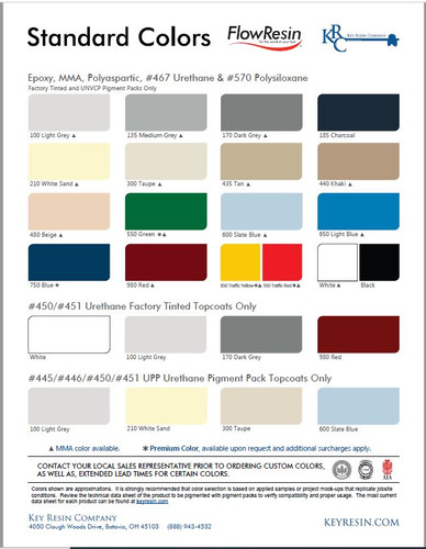 Color Card Solid Colors | KRCsales