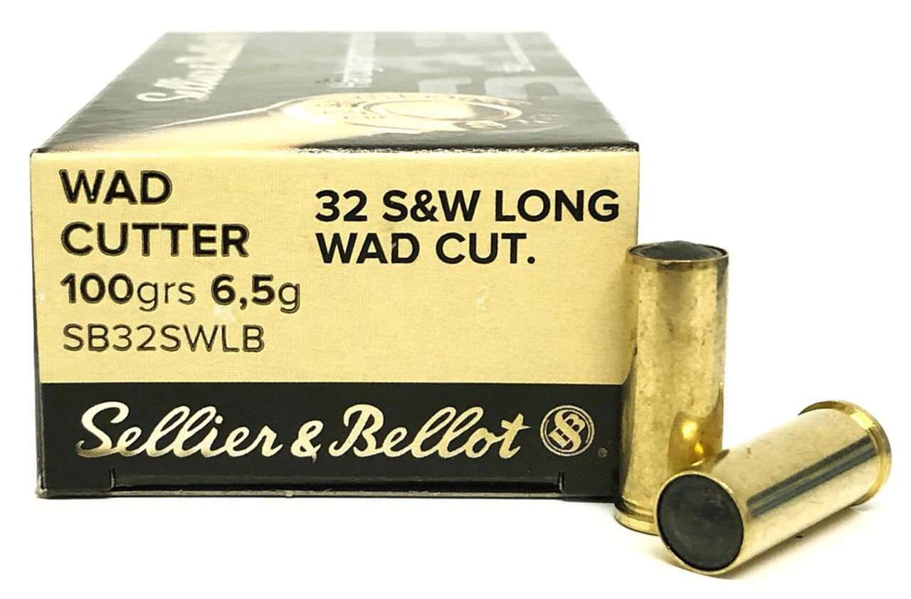 Sellier & Bellot 32 S&W Long WAD CUT Ammo 100 Gr