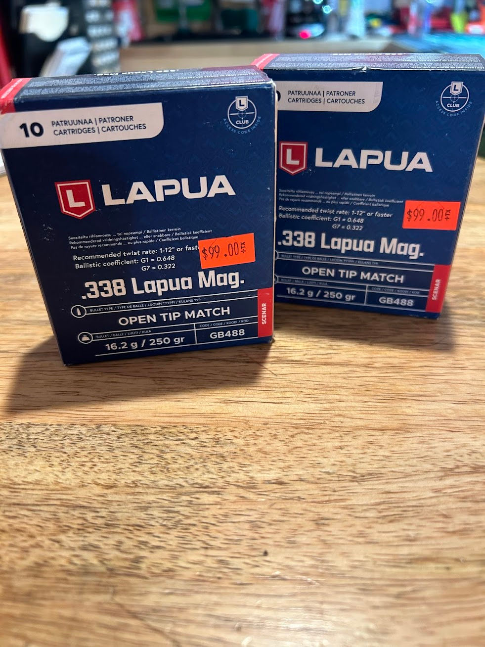 Lapua Scenar .338 Lapua Magnum 250 grain