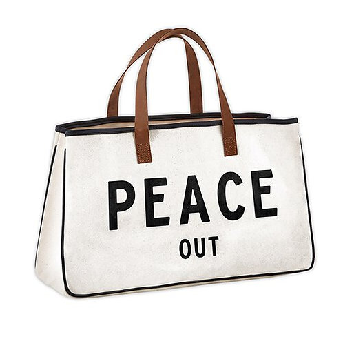Canvas Tote - Peace Out