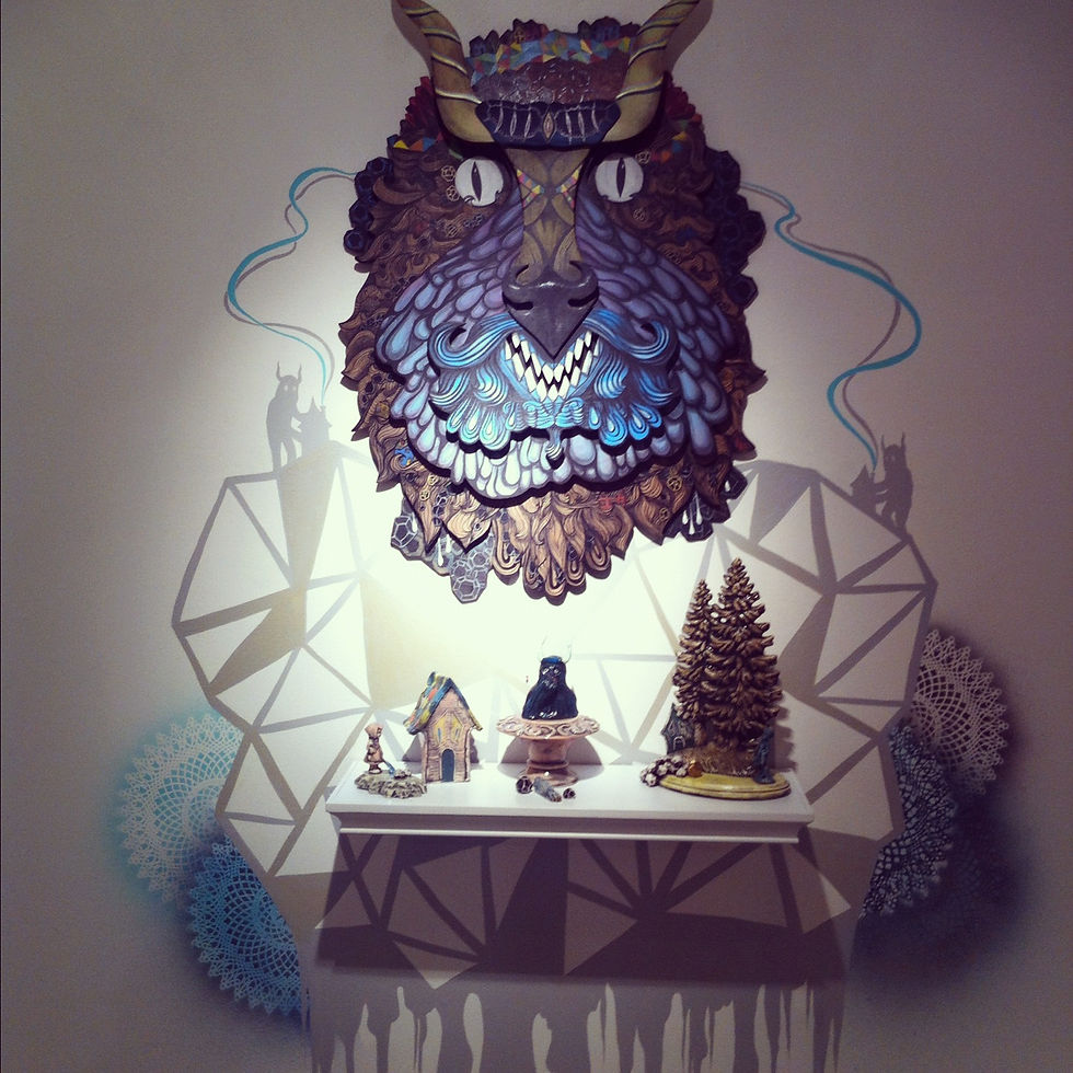 Blue Beast Installation *Sold*