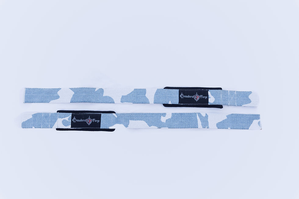 Thumbnail: Light Gray Camo WRIST STRAPS,POWER STRAPS, HEAVY DUTY, PADDED SUPPORT