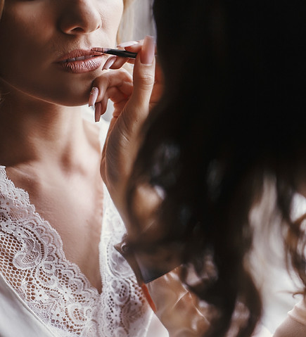 Bride with completed hair and makeup by Arte Beauty Studio
