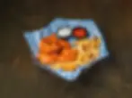 Six (6) Chicken Wings with Pommes