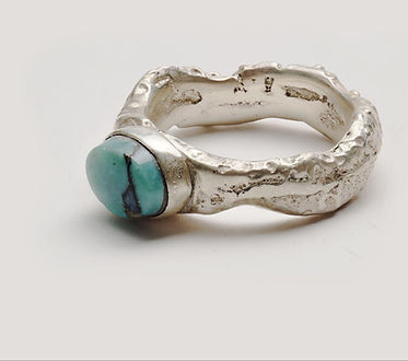 Sterling Silver Ring With Turquoise size 7.jpg