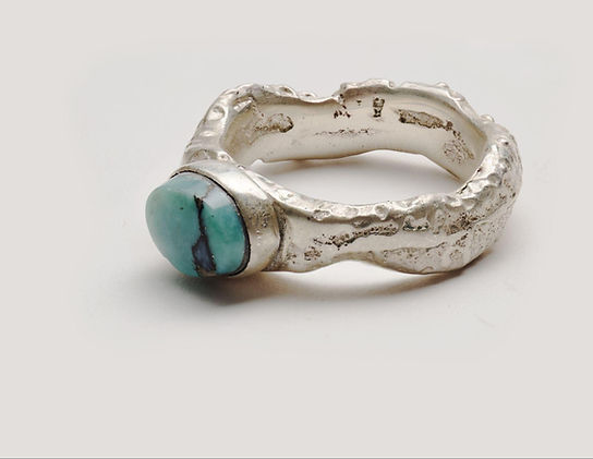 Sterling Silver Ring With Turquoise size 7.jpg