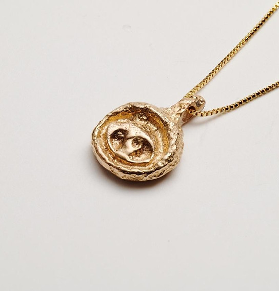 Ancient Bronze Coin Necklace Eye #1.jpg